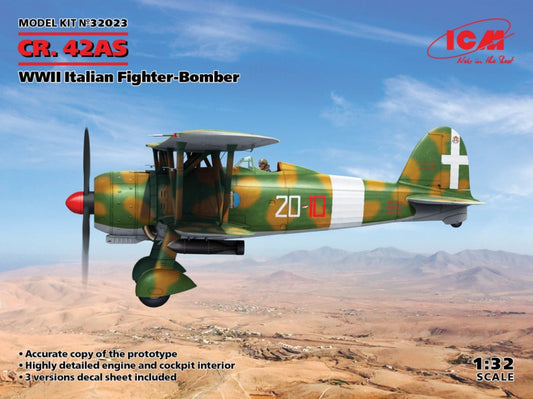 Icm - CR.42AS WWII ITALIAN FIGHTER BOMBER KIT 1:32 - Cod. ICM32023