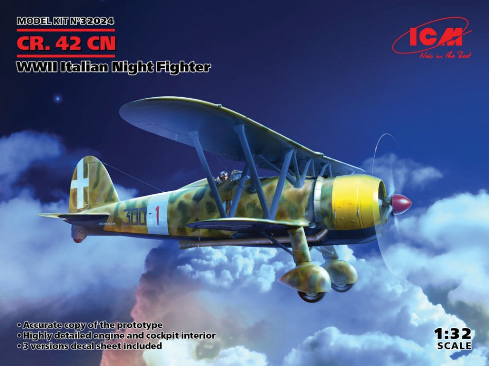 Icm - CR.42CN WWII ITALIAN NIGHT FIGHTER KIT 1:32 - Cod. ICM32024