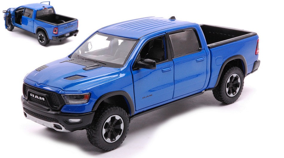 Motormax - RAM 1500 REBEL CREW CAB 2019 BLUE 1:27 - Cod. MTM79358B