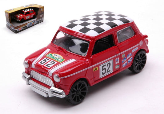 Motormax - MORRIS MINI COOPER N.52 1961-67 GT RACING RED 1:43 - Cod. MTM79414