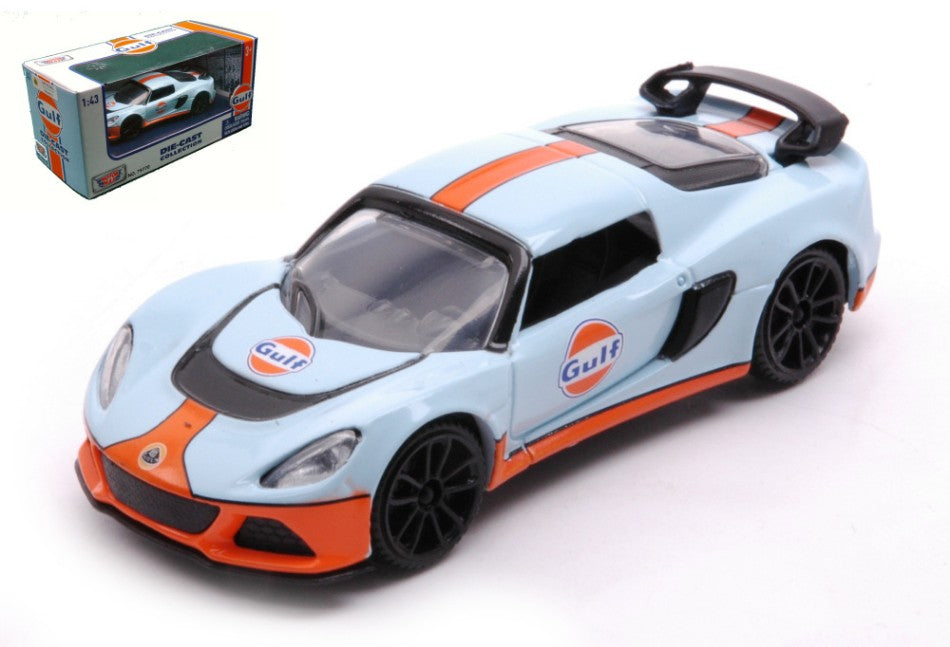 Motormax - LOTUS EXIGE WITH GULF LIVERY LIGHT BLUE/ORANGE 1:43 - Cod. MTM79773