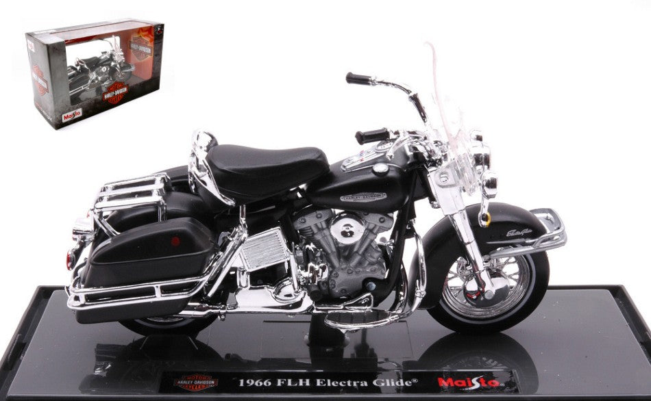 Maisto - HARLEY DAVIDSON ELECTRA GLIDE 1966 BLACK 1:18 - Cod. MI21916