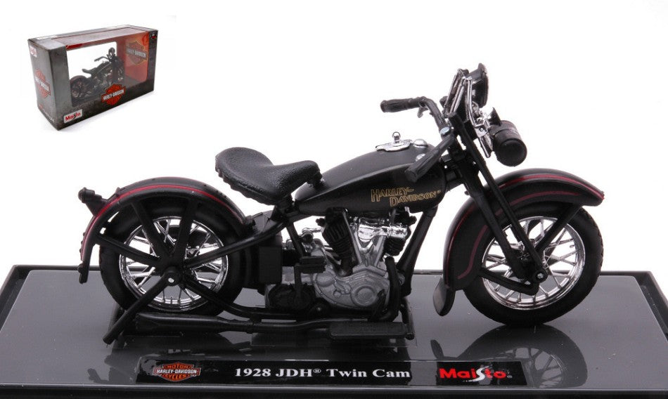 Maisto - HARLEY DAVIDSON JDH TWIN CAM 1928 BLACK 1:18 - Cod. MI21913