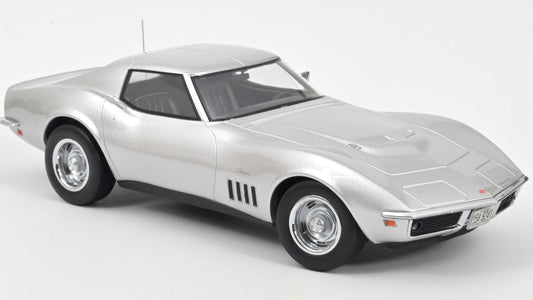 Norev - CHEVROLET CORVETTE COUPE' 1969 SILVER 1:18 - Cod. NV189032