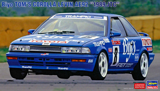 Hasegawa - BIYO TOM TOYOTA COROLLA LEVIN AE92 1989 JTC KIT 1:24 - Cod. HA20579
