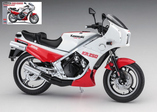 Hasegawa - KAWASAKI KR250 WHITE/RED COLOR KIT 1:12 - Cod. HA21745