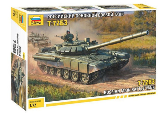 Zvezda - T-72 B3 MAIN BATTLE TANK KIT 1:72 - Cod. Z5071