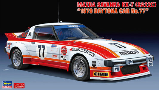 Hasegawa - MAZDA SAVANNA RX-7 A22C 1979 DAYTONA N.77 KIT 1:24 - Cod. HA20587