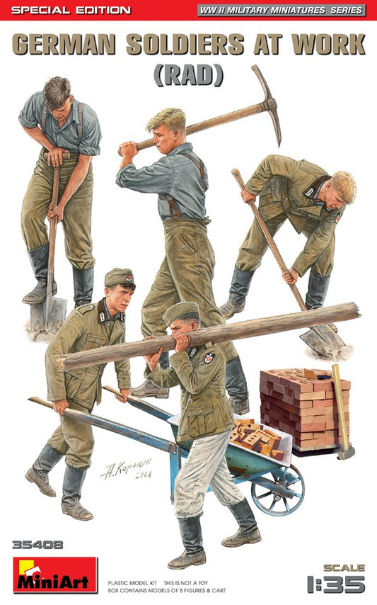 Miniart - GERMAN SOLDIERS AT WORK KIT 1:35 - Cod. MIN35408
