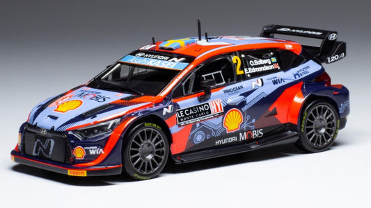 Ixo Model - HYUNDAI i20 N WRC N.2 RALLY MONTE CARLO 2022 SOLBERG/EDMONDSON 1:43 - Cod. RAM837