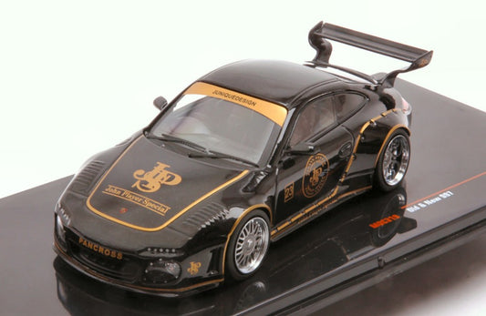 Ixo Model - PORSCHE OLD AND NEW 997 N.23 JPS BLACK (BASE 911-997)1:43 - Cod. MOC319