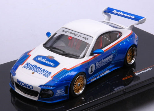 Ixo Model - PORSCHE (911 N.1) OLD AND NEW 997 WHITE/BLUE ROTHMANS 1:43 - Cod. MOC320