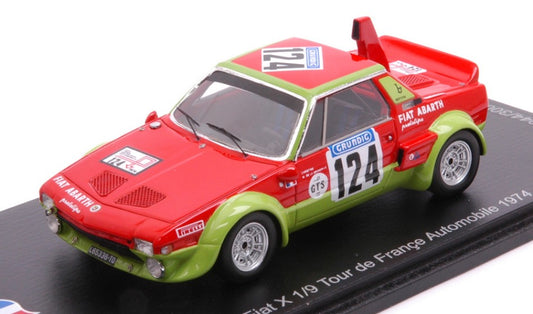 Spark Model - FIAT X 1/9 ABARTH N.124 TOUR D.FRANCE AUT.1974 "CVHRISTINE"-LA GRANDIVE - Cod. SF265