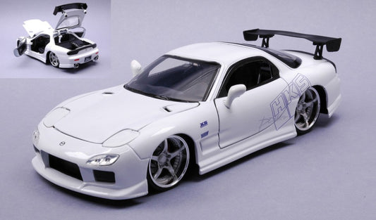 Jada Toys - MAZDA RX-7 "FAST AND FURIOUS" 1993 WHITE 1:24 - Cod. JADA03065