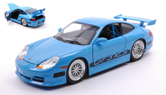 Jada Toys - BRIAN'S PORSCHE 996 GT3 RS "FAST & FURIOUS" BLUE 1:24 - Cod. JADA03080