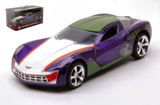 Jada Toys - CHEVROLET CORVETTE STINGRAY THE JOKER 2009 PURPLE/GREEN/WHITE 1:32 - Cod. JADA52016