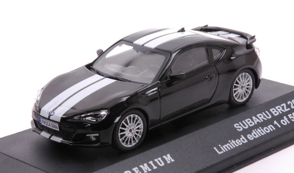 Triple 9 - SUBARU BRZ 2013 BLACK WITH WHITE LINES 1:43 - Cod. T9P-10023