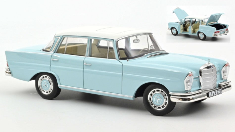 Norev - MERCEDES 220 S 1965 LIGHT BLUE 1:18 - Cod. NV183920