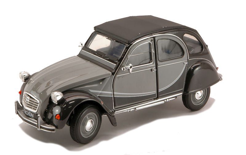 Welly - CITROEN 2 CV CHARLESTON 1980 GREY/BLACK 1:24 - Cod. WE4009G