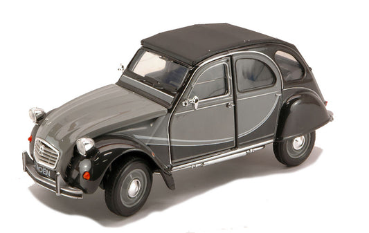 Welly - CITROEN 2 CV CHARLESTON 1980 GREY/BLACK 1:24 - Cod. WE4009G
