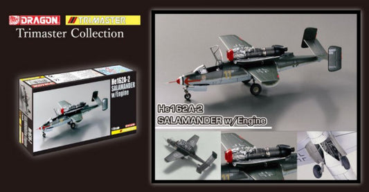 Dragon - HE162A-2 SALAMANDER W/ENGINE KIT 1:48 - Cod. D5576