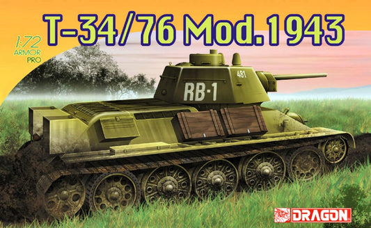 Dragon - T 34/76 MOD 1943 KIT 1:72 - Cod. D7277