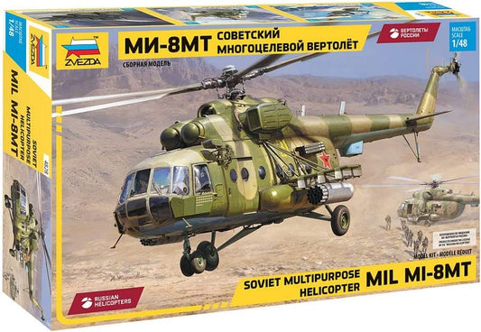 Zvezda - MIL MI-8 MT SOVIET HELICOPTER KIT 1:48 - Cod. Z4828