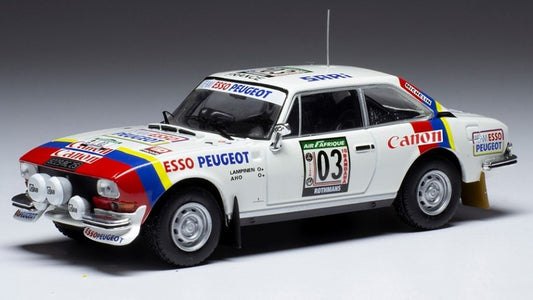 Ixo Model - PEUGEOT 504 COUPE V6 N.3 RALLY COTE D'IVOIRE 1978 LAMPINEN/AHO 1:43 - Cod. RAC417C
