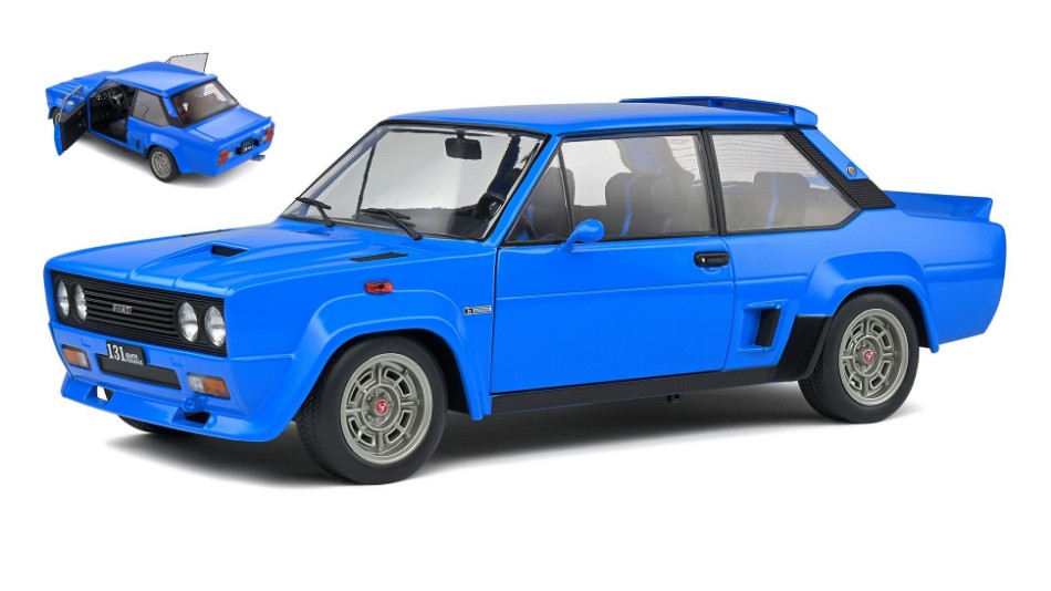 Solido - FIAT 131 ABARTH 1980 BLUE 1:18 - Cod. SL1806004