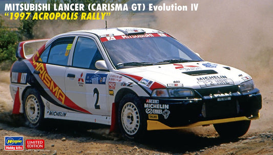 Hasegawa - MITSUBISHI LANCER CARISMA GT EVO IV 1997 ACROPOLIS RALLY KIT 1:24 - Cod. HA20593