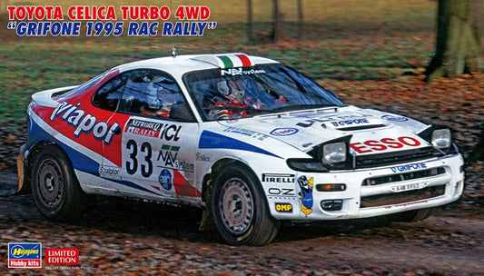 Hasegawa - TOYOTA CELICA TURBO 4WD GRIFONE 1995 RAC RALLY KIT 1:24 - Cod. HA20594