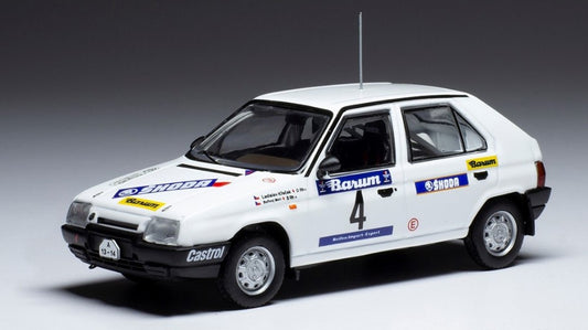 Ixo Model - SKODA FAVORIT 136 L N.4 RALLY VALASSKAA ZIMA 1989 KRECEK/BORIVOJ 1:43 - Cod. RAC407A.22