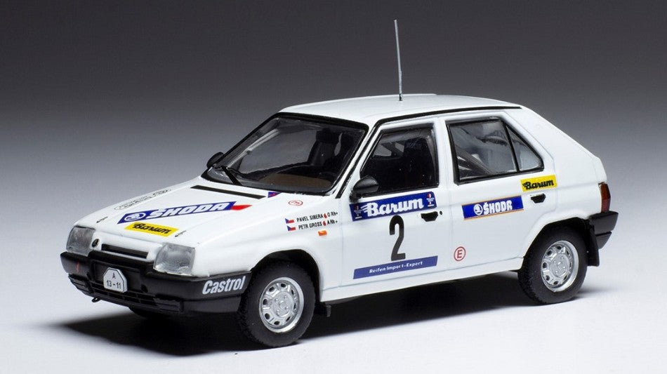 Ixo Model - SKODA FAVORIT 136 L N.2 RALLY VALASSKAA ZIMA 1989 SIBERA/GROSS 1:43 - Cod. RAC407B.22