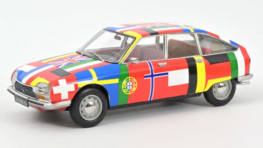 Norev - CITROEN GS 1972 FLAGS - 2nd RELEASE 1:18 - Cod. NV181667