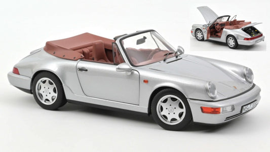 Norev - PORSCHE 911 CARRERA 2 CABRIOLET 1990 SILVER 1:18 - Cod. NV187330