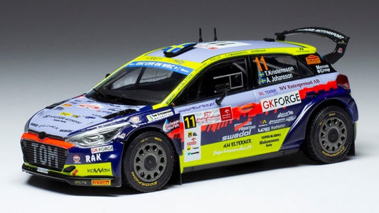 Ixo Model - HYUNDAI i20 R5 N.11 RALLY POLEN 2022KRISTENSSON/JOHANSSON 1:43 - Cod. RAM859