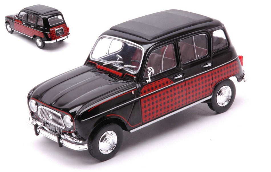 Whitebox - RENAULT 4L PARISIENNE 1954 BLACK/DECORATED 1:24 - Cod. WB124151