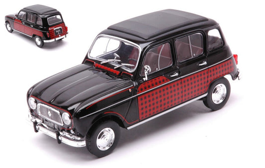 Whitebox - RENAULT 4L PARISIENNE 1954 BLACK/DECORATED 1:24 - Cod. WB124151