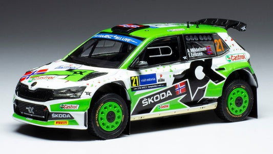 Ixo Model - SKODA FABIA RALLY2 EVO N.21 RALLY ESTLAND 2022 MIKKELSEN/ERIKSEN 1:43 - Cod. RAM862