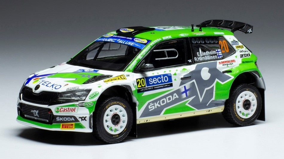 Ixo Model - SKODA FABIA RALLY2 EVO N.27 RALLY ESTLAND 2022 LINDHOLM/HAMALAINEN 1:43 - Cod. RAM863A