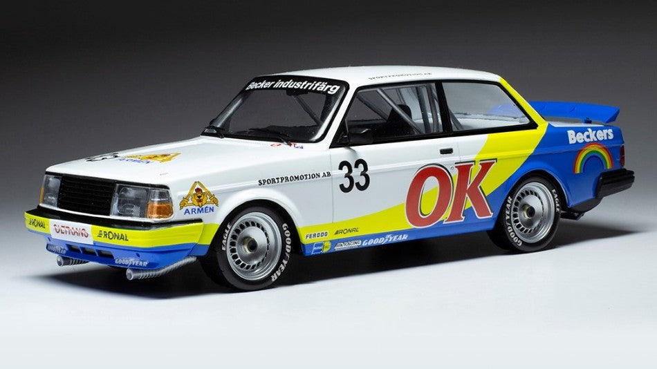 Ixo Model - VOLVO 240 TURBO N.33 OK ETCC ZOLDER 1985 ANDERSSON/PETERSSON 1:18 - Cod. 18RMC105B.20