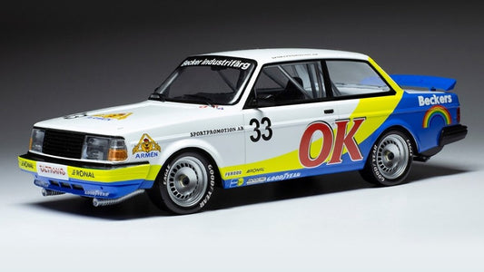 Ixo Model - VOLVO 240 TURBO N.33 OK ETCC ZOLDER 1985 ANDERSSON/PETERSSON 1:18 - Cod. 18RMC105B.20