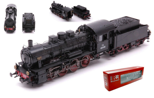 Rivarossi - FS STEAM LOCOMOTIVE GR 460 OXIDE RED/BLACK LIVERY PERIOD II 1:87 - Cod. HR2811