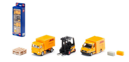 Siku - MEZZI CORRIERE DHL PLAYSET mm 296x110x48 - Cod. SK6335