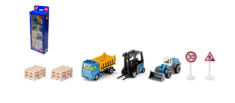 Siku - MEZZI CANTIERE PLAYSET mm 296x110x48 - Cod. SK6336
