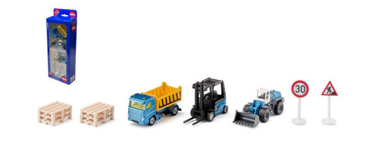 Siku - MEZZI CANTIERE PLAYSET mm 296x110x48 - Cod. SK6336