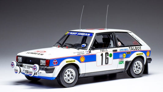 Ixo Model - TALBOT SUNBEAM LOTUS N.16 RALLY MONTE CARLO 1981 FREQUELIN/TODT 1:24 - Cod. 24RAL023A