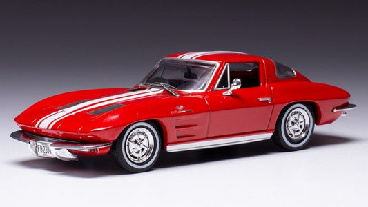 Ixo Model - CHEVROLET CORVETTE STINGRAY 1963 RED/WHITE 1:43 - Cod. CLC479