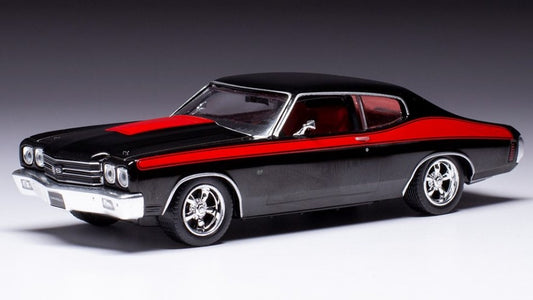 Ixo Model - CHEVROLET CHEVELLE SS 1970 BLACK/RED 1:43 - Cod. CLC477