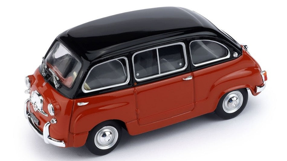 Brumm - FIAT 600 MULTIPLA D 1960 NERO/ROSSO CORALLO 1:43 - Cod. BM0333-08